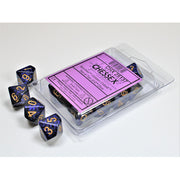 CHX 25137 Speckled Golden Cobalt Set of Ten d10s