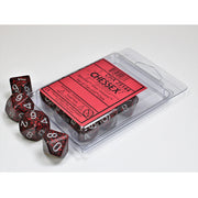 CHX 25144 Speckled Silver Volcano Set of Ten d10s