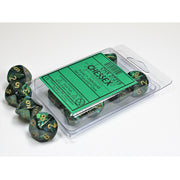 CHX 27215 Scarab Jade/gold Set of Ten d10s