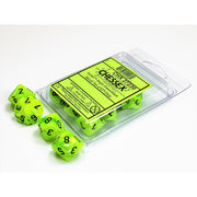 CHX 27230 Vortex Bright Green/black Set of Ten d10s