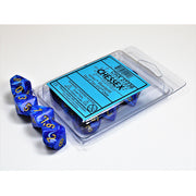 CHX 27236 Vortex Blue/gold Set of Ten d10s