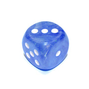 CHX DB3086 Borealis Sky Blue/white Luminary 30mm d6 dice w/pips