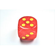 CHX DH5023 Ghostly Glow Orange/yellow 50mm d6 dice w/pips
