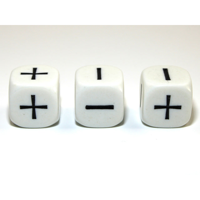 CHX KOP01618 Math Operator 2 Function 16mm d6 White/black - +  -