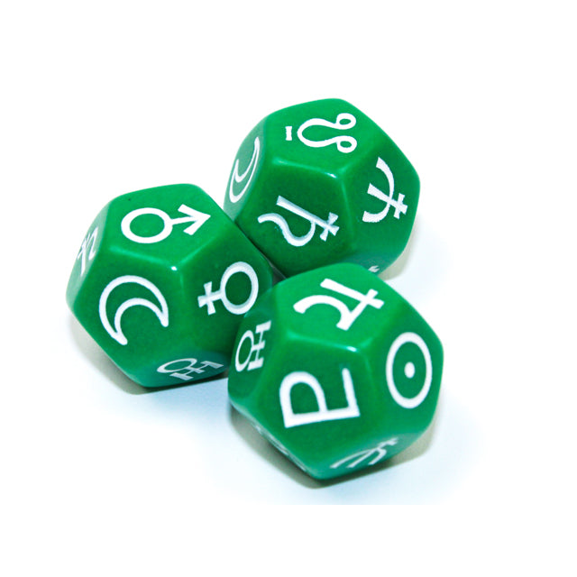 CHX KOP19008 Planets Green/white 18mm d12