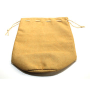 CHX KOP19043 7" x 8" x 5"  Leather Bag Tan Rounded Bottom
