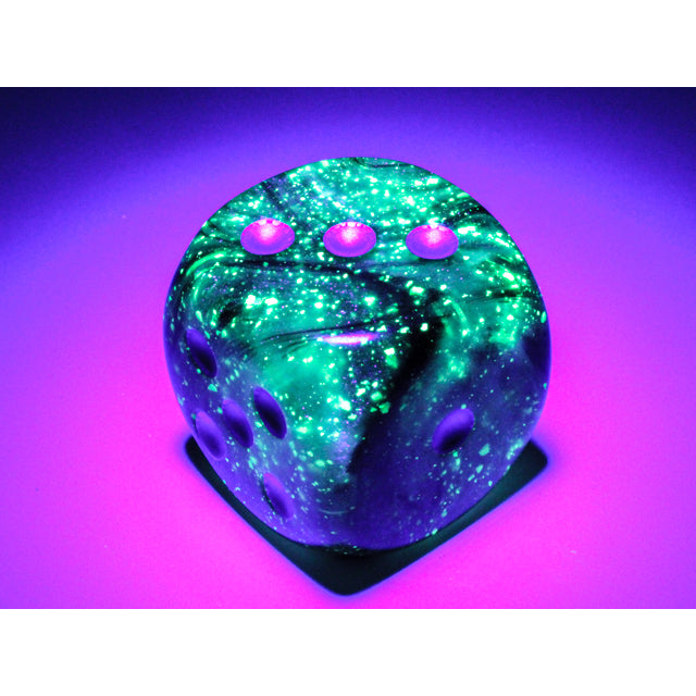 CHX DB3078 Borealis Light Smoke/silver Luminary 30mm d6 dice w/pips
