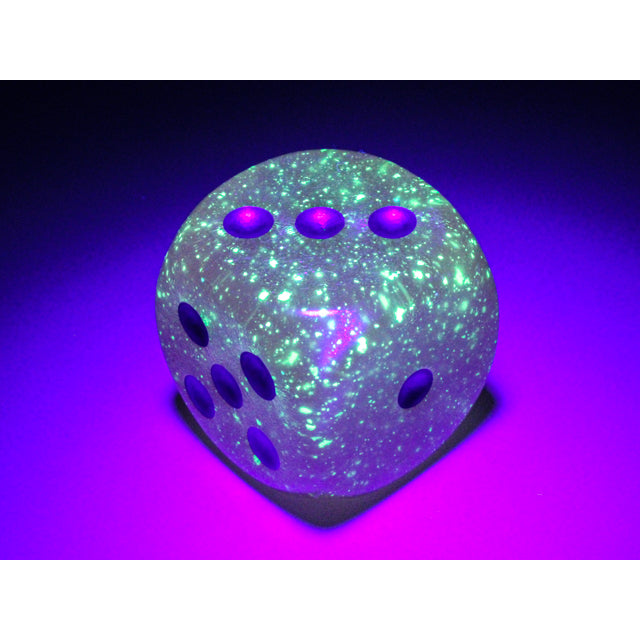 CHX DB3084 Borealis Pink/silver Luminary 30mm d6 dice w/pips