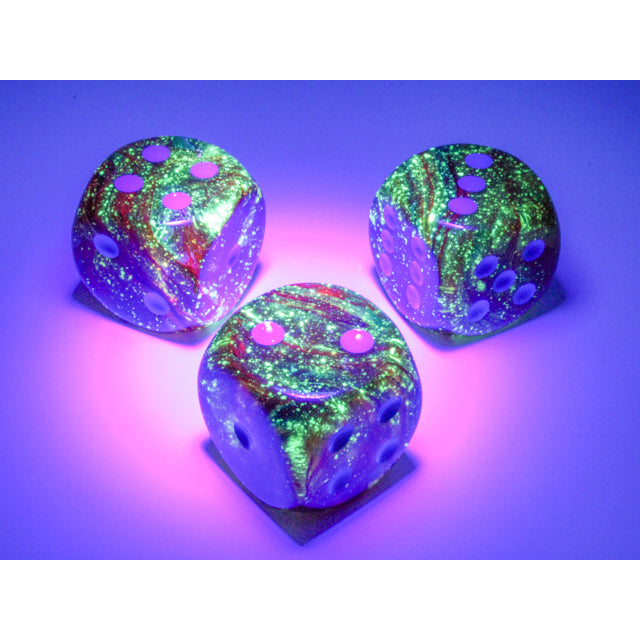 CHX DN3059 Nebula Primary/blue Luminary 30mm d6 dice w/pips