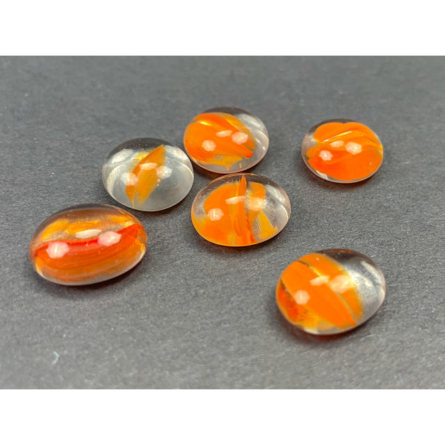 CHX 01151BAG Catseye Orange Glass Stones Bag