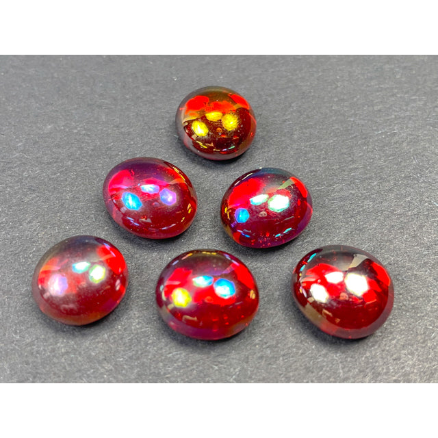 CHX 01174BAG Iridized Red Glass Stones Bag