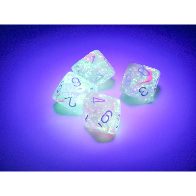 CHX 27354 Nebula Red/silver Luminary Set of Ten d10s