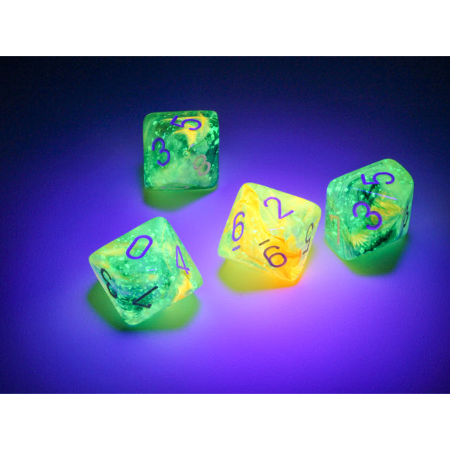 CHX 27355 Nebula Spring/white Luminary Set of Ten d10s