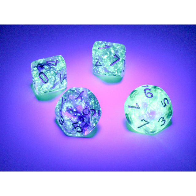 CHX 27356 Nebula Oceanic/gold Luminary Set of Ten d10s