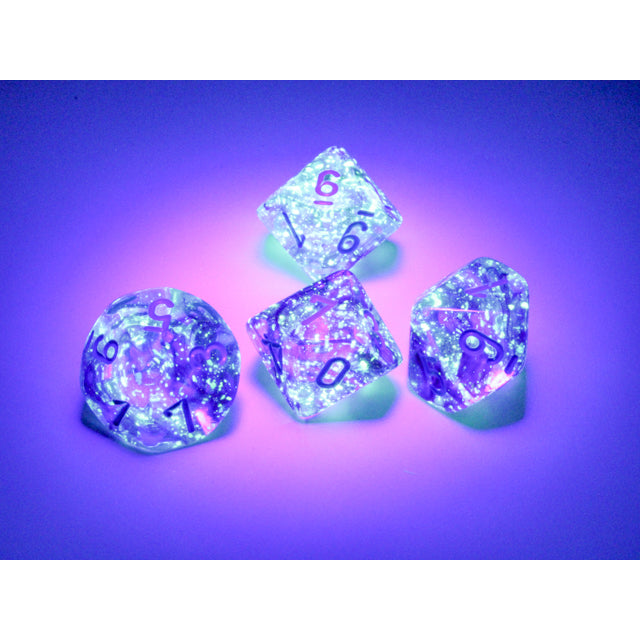 CHX 27357 Nebula Nocturnal/blue Luminary Set of Ten d10s