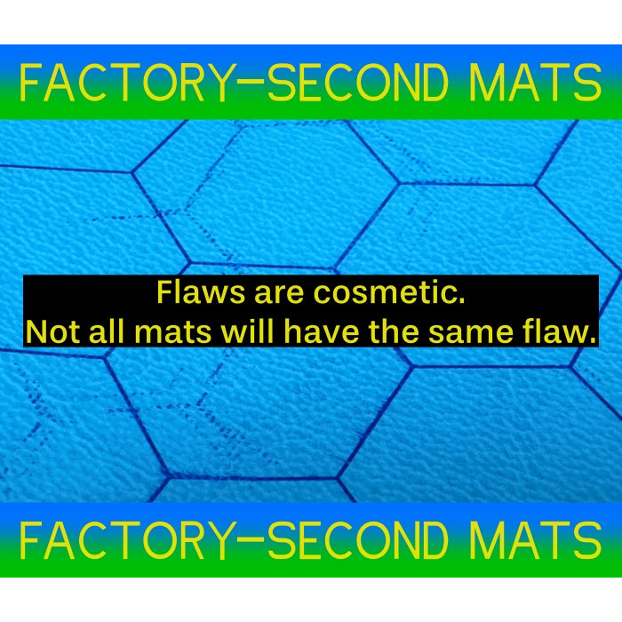 CHX 97665F Factory-Second MegamatÂ® 1" Reversible Blue-Green Hexes