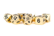 Fanroll: 16mm Metal Polyhedral Dice Set: Gold