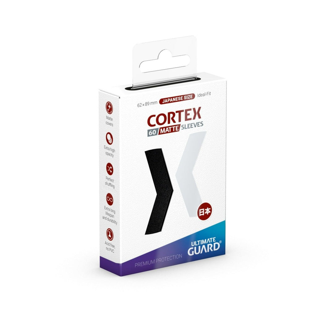 Ultimate Guard Cortex Matte Japanese Size Card Sleeves (60) – Black
