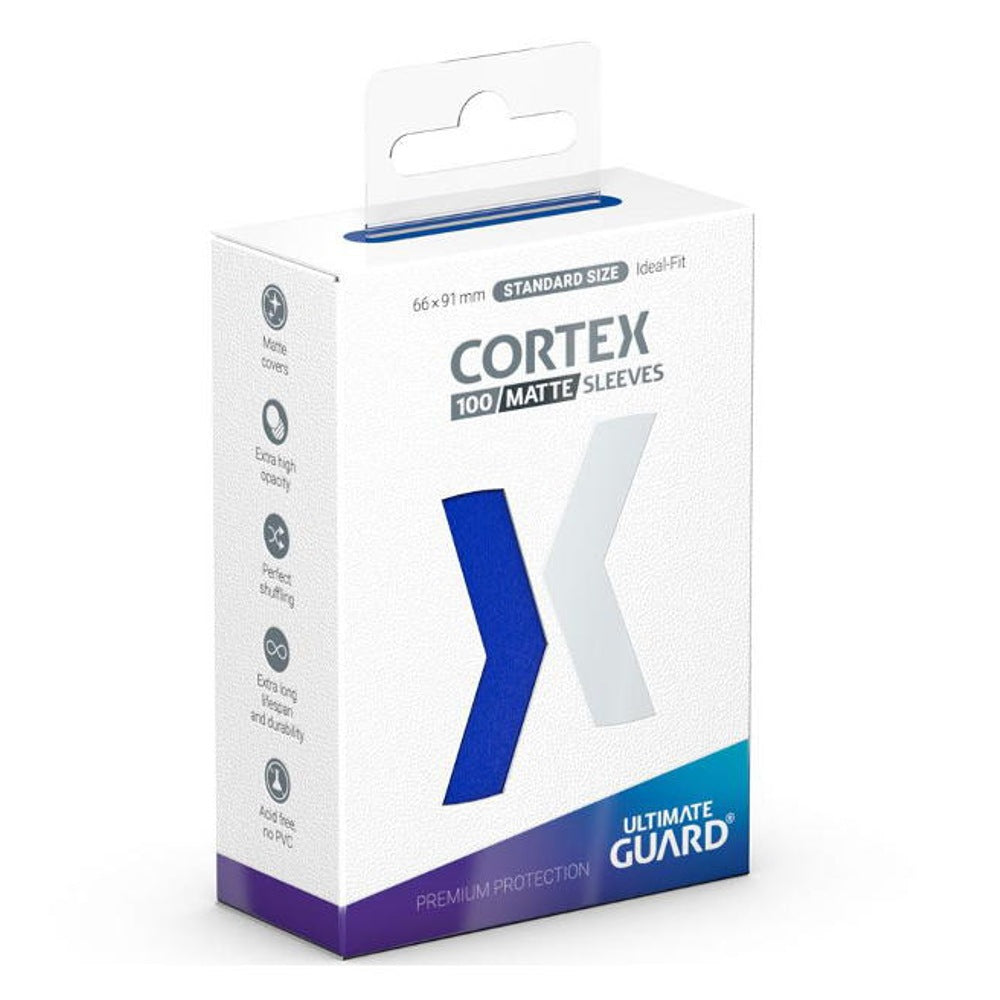 Ultimate Guard Cortex Matte Standard Size Card Sleeves (100) – Blue