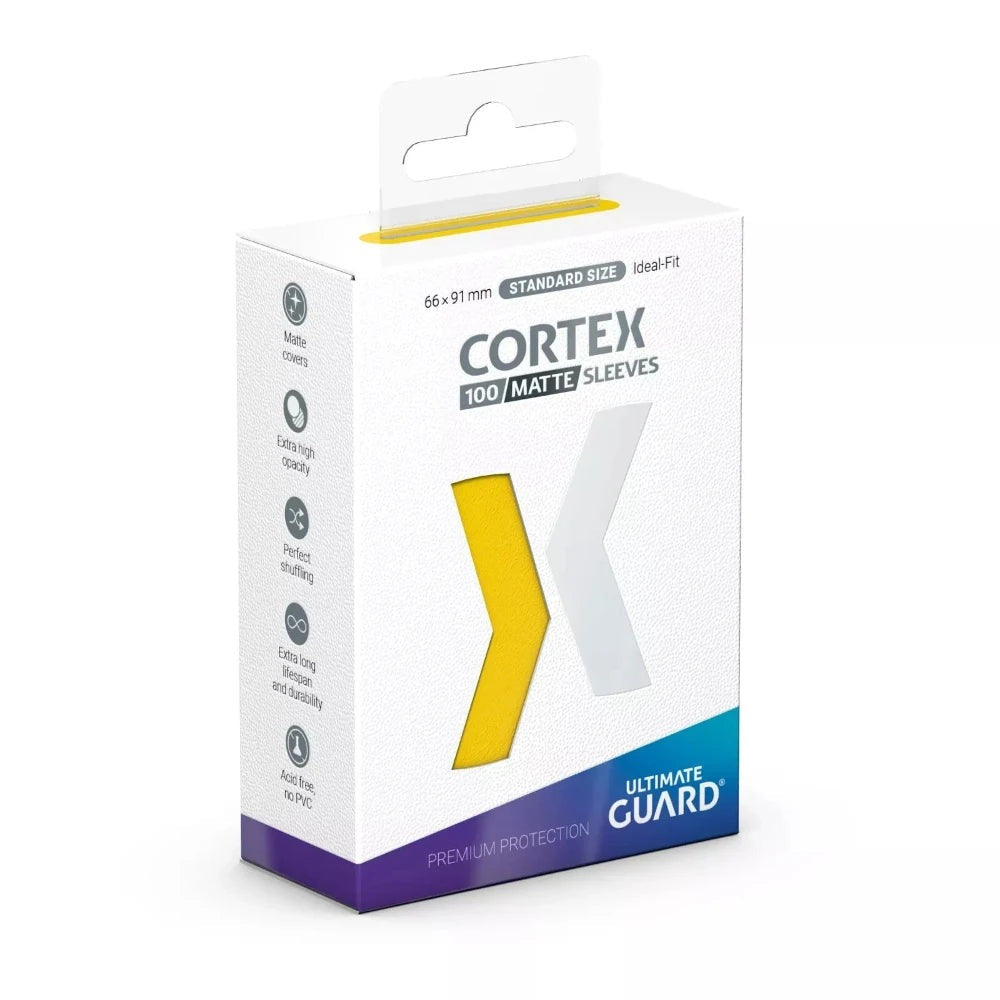 Ultimate Guard Cortex Matte Standard Size Card Sleeves (100) – Yellow