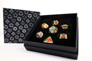 LPG Dice RPG Set Leadlight 4 Colour/Gold