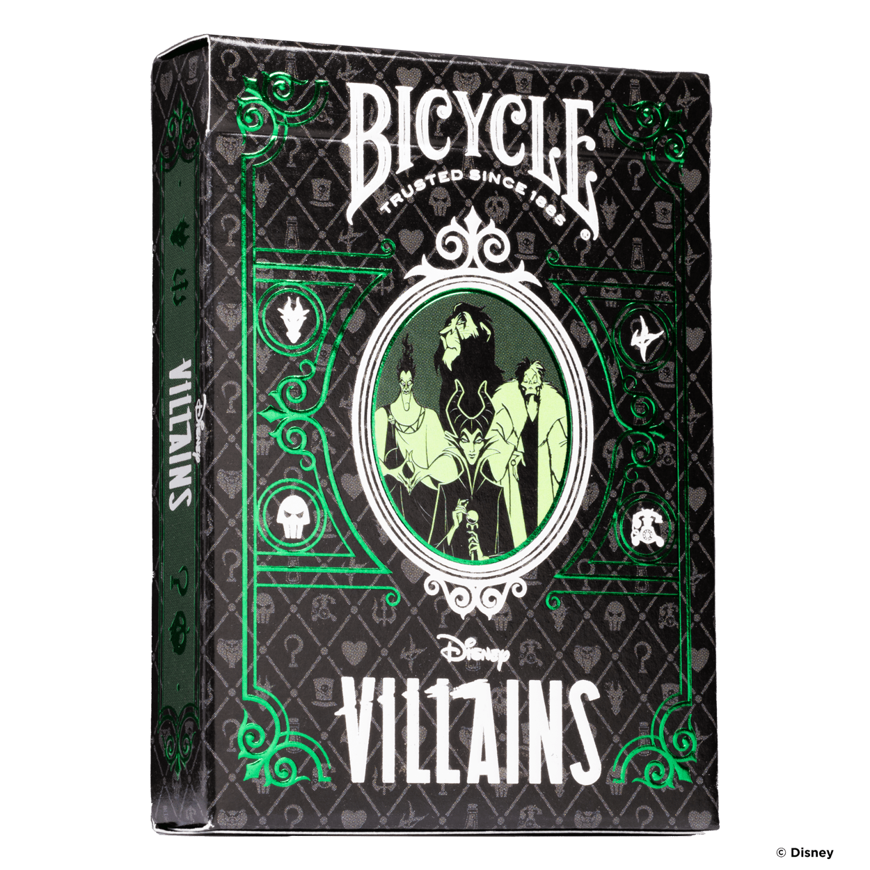 Bicycle Disney Villains Green/Purple Mix Playing Cards Display (6)