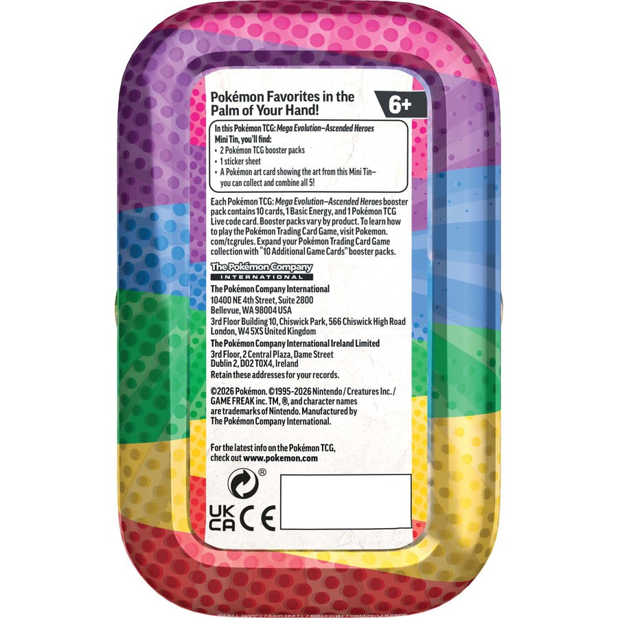 Pokemon TCG: Mega Evolution - Ascended Heroes Mini Tins