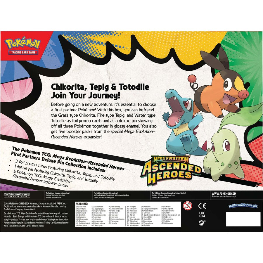 Pokemon TCG: Mega Evolution - Ascended Heroes First Partners Deluxe Pin Collection