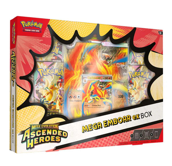 Pokemon TCG: Ascended Heroes Mega Emboar EX Box