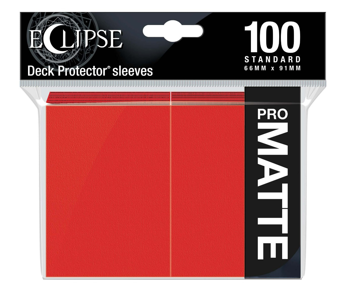 Ultra Pro: UP15616 Eclipse Matte Standard Sleeves 100 pack Apple Red