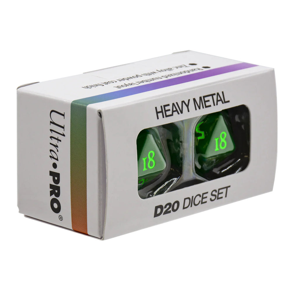 Ultra Pro: UP15937 Vivid Heavy Metal Dice: Green