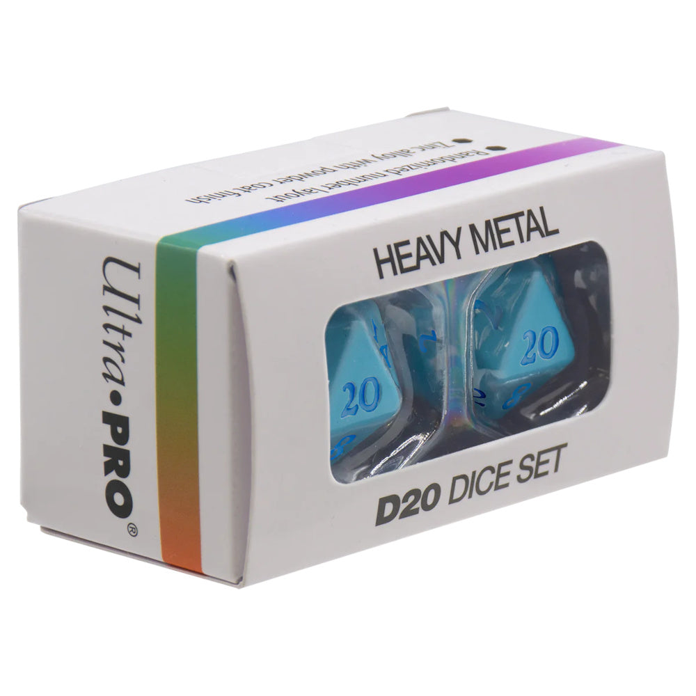 Ultra Pro: UP15940 Vivid Heavy Metal Dice: Light Blue