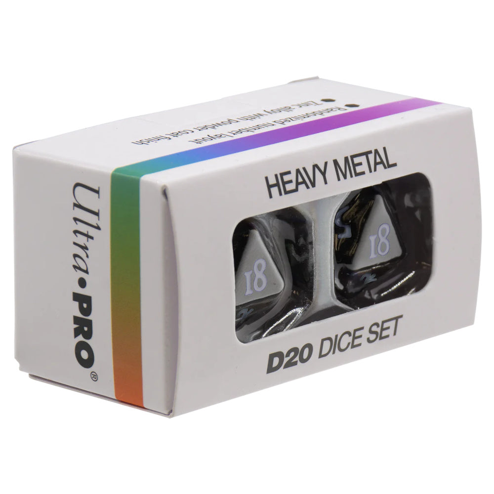 Ultra Pro: UP15943 Vivid Heavy Metal Dice: Black