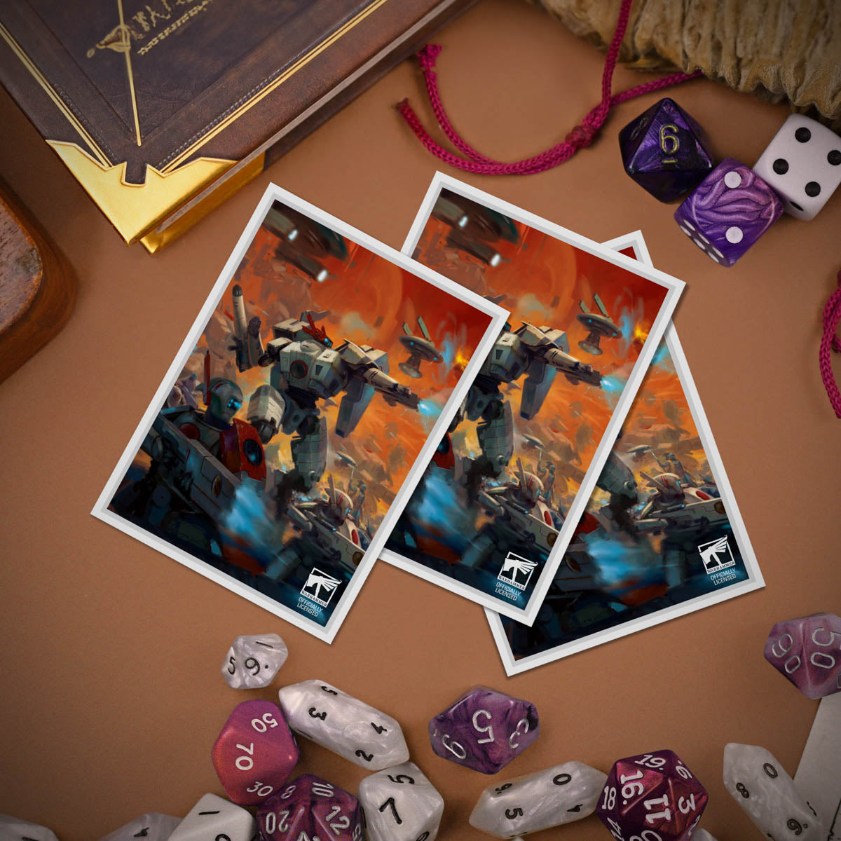 Ultra Pro: UP16557 T'au Empire Codex Aligned 105ct Apex Deck Protector sleeves for Warhammer 40k