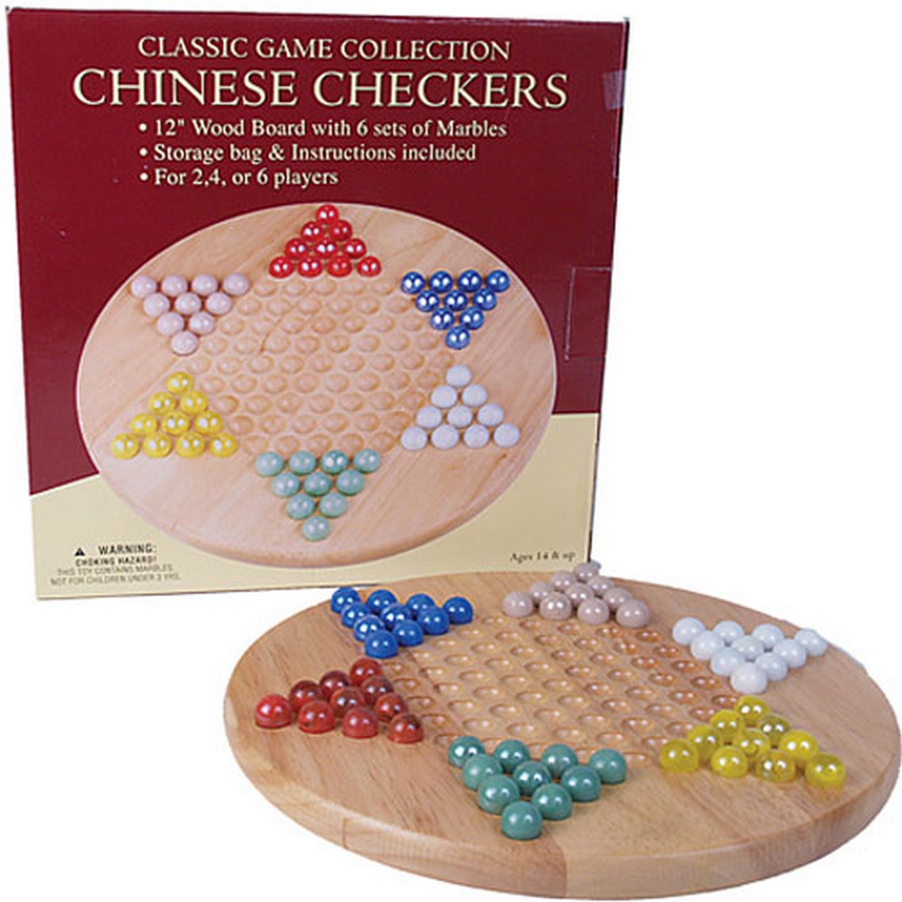 Chinese Checkers With Marbles - Classic Collection