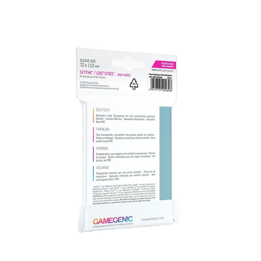 Gamegenic PRIME Scythe/Lost Cities Sleeves (71x112mm)
