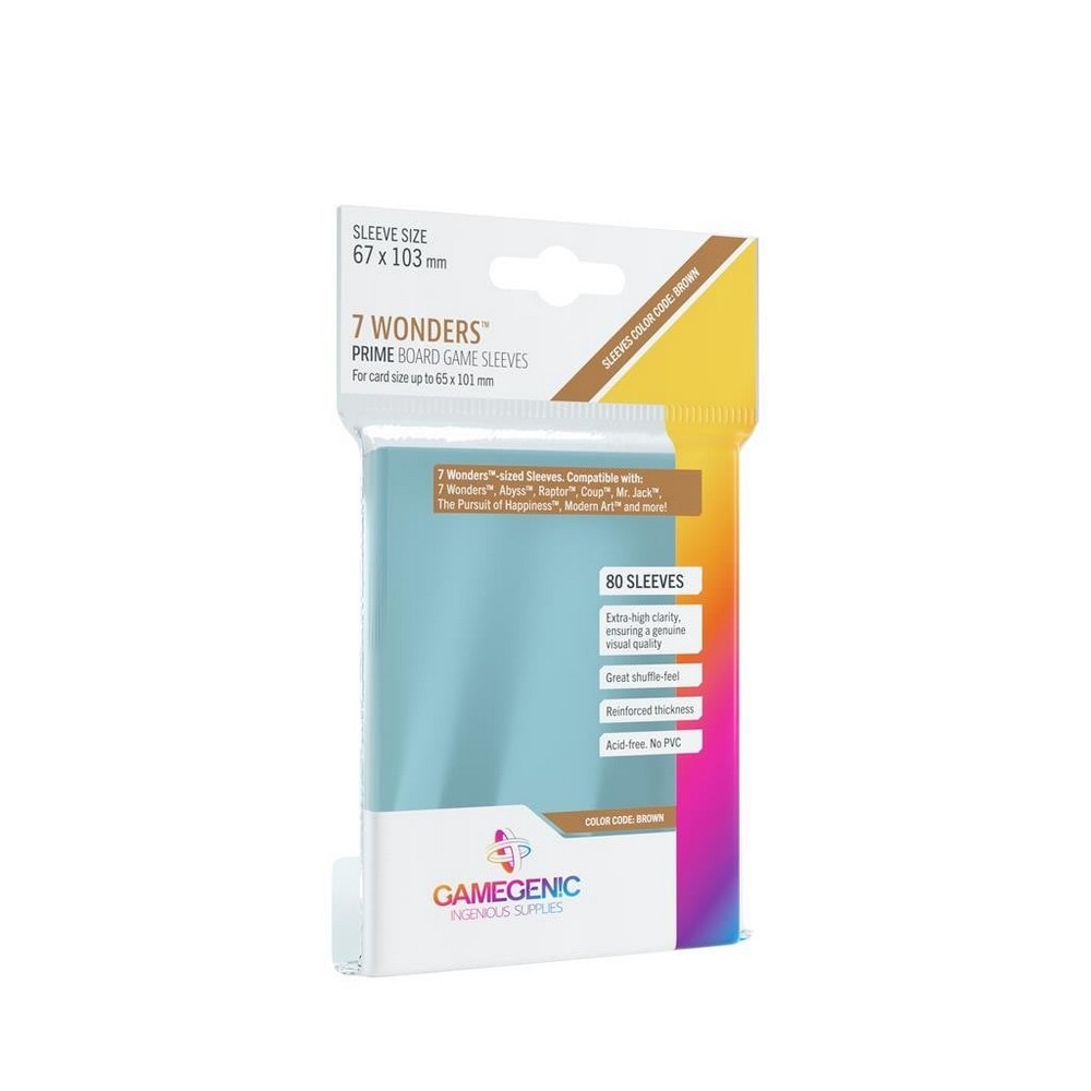 Gamegenic PRIME 7 Wonders Sleeves (67x103mm)