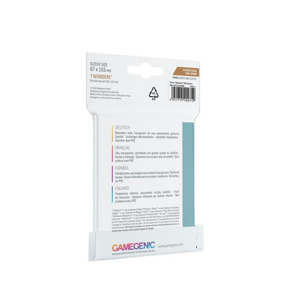Gamegenic PRIME 7 Wonders Sleeves (67x103mm)