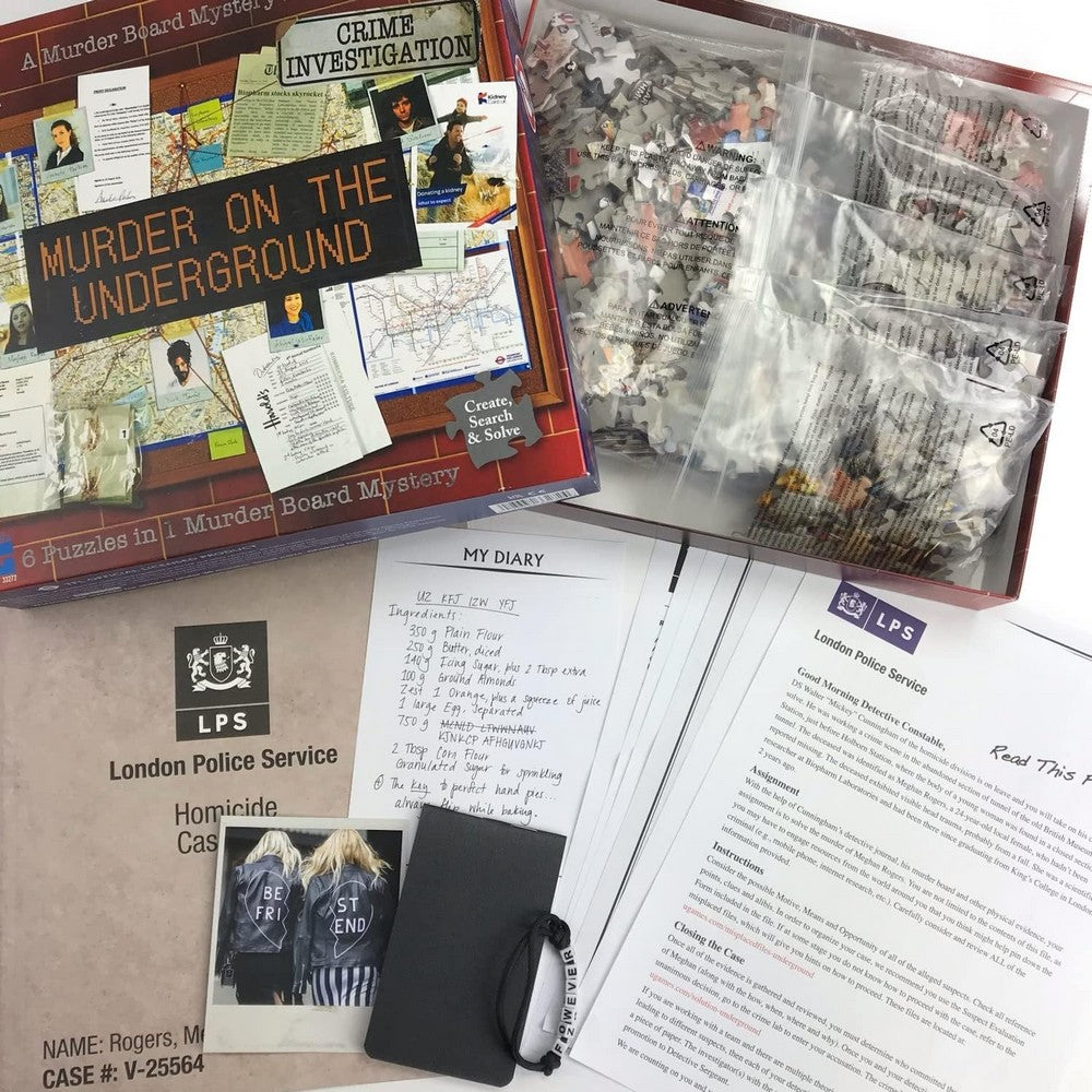 Murder Mystery Party Case File - Murder on the Underground 1000pc Puzzle