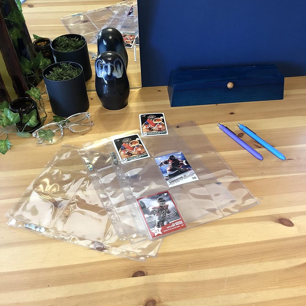 Ultra Pro: UP83663 9-Pocket Platinum Series Page for Standard Size Cards - AMZ Bundle 50-count pack