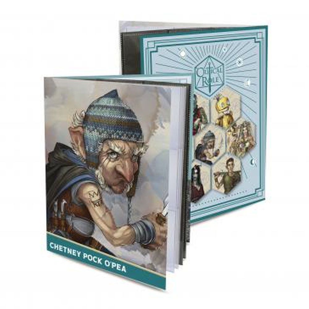 Ultra Pro: UP16117 RPG Folio with Stickers featuring: Chetney Pock O'Pea from Critical Role