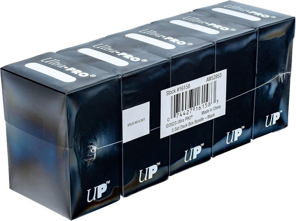 Ultra Pro: UP16158 5 Set Deck Box Bundle - Black