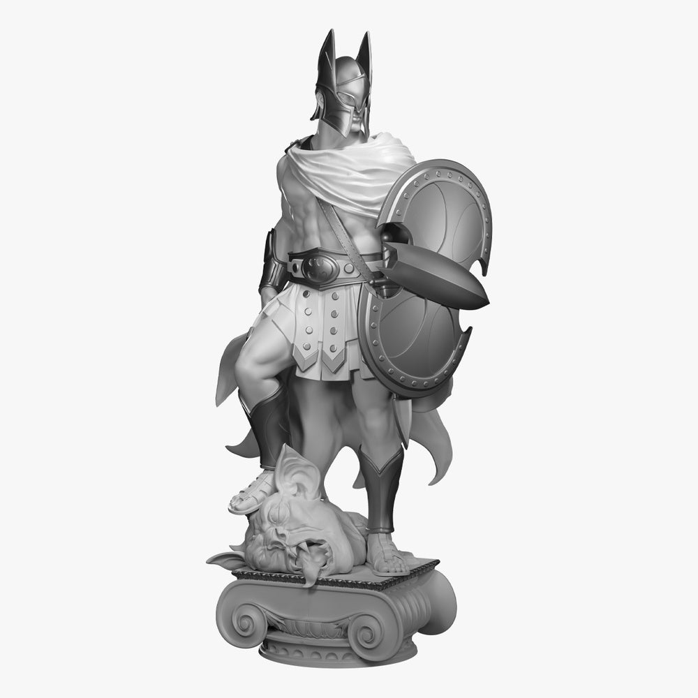 Cryptozoic: Batman Champion Of Gotham City Statue - Silver Edition