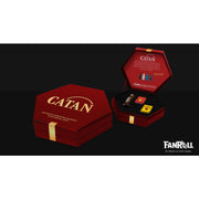 Fanroll: CATAN Premium Robber & Metal Dice Set- Tiger's Eye