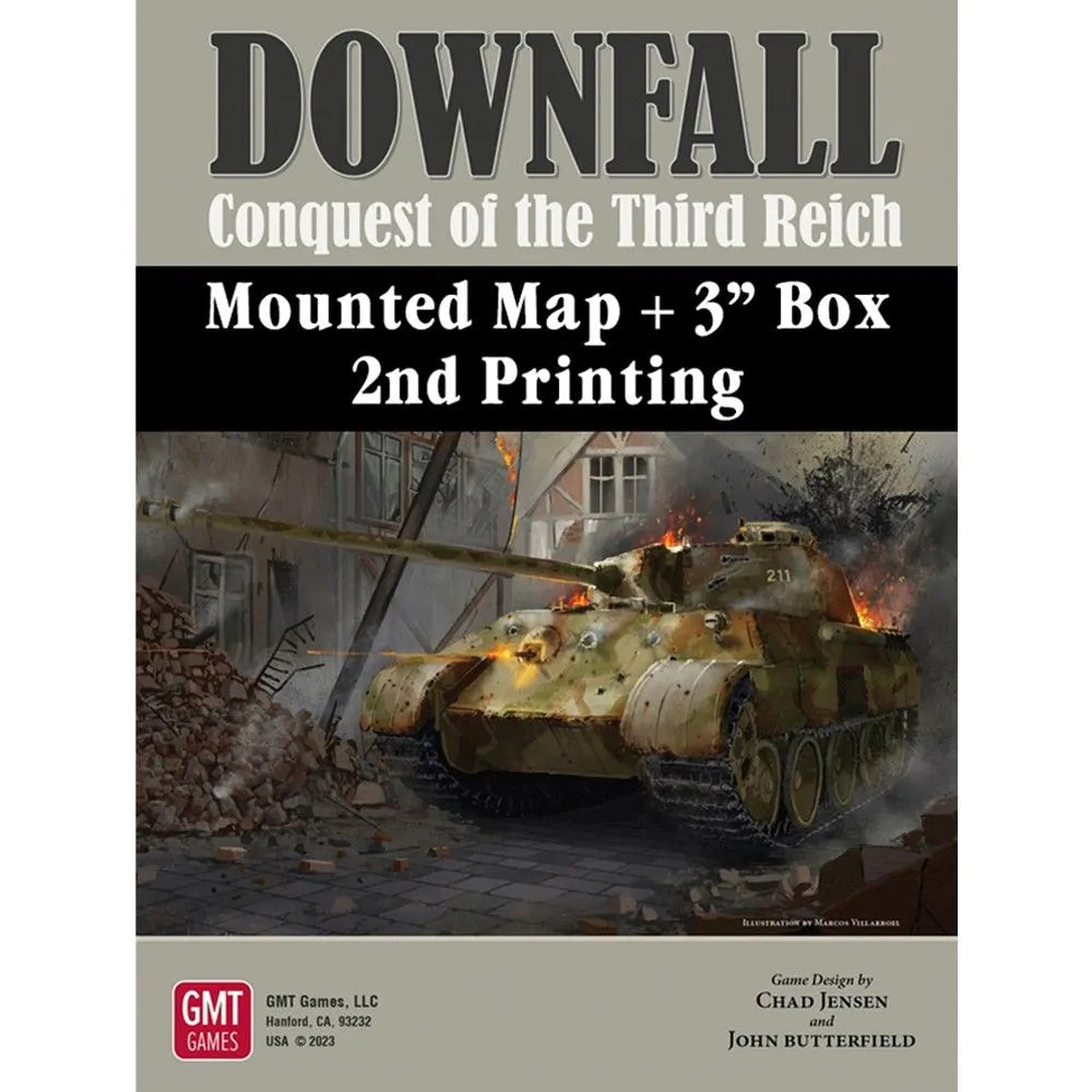 GMT Games - Downfall 3 inch Box and mounted map set - Expansion - NO GAME INCLUDED