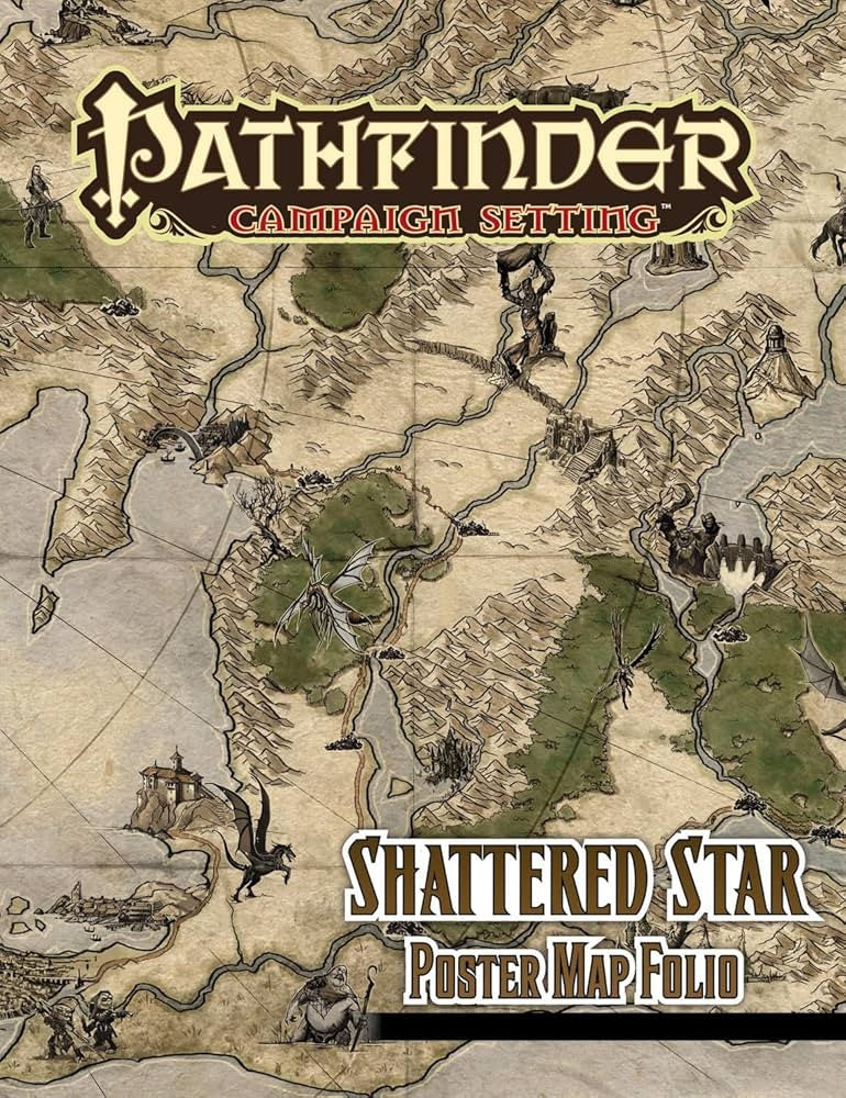 Pathfinder Campaign Setting (1E): The Shattered Star Poster Map Folio