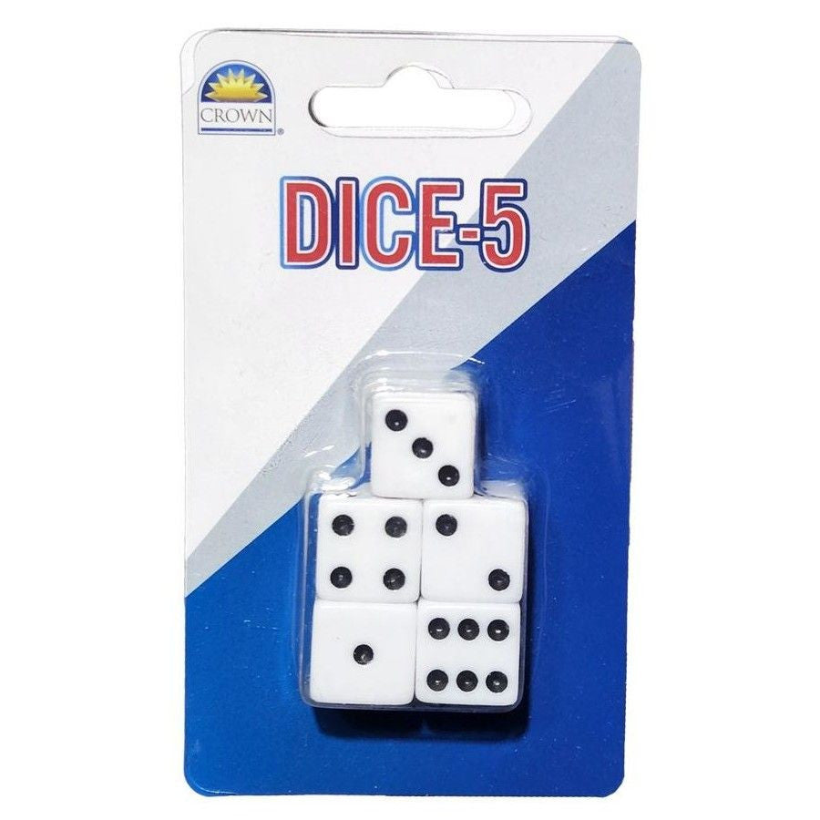 Pack of 5 Dice (Hangsell)