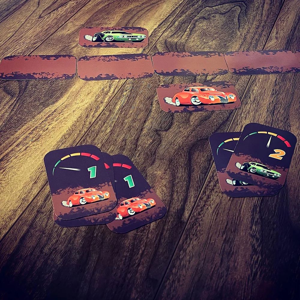 Dirty Dragsters: Black & Green Cars