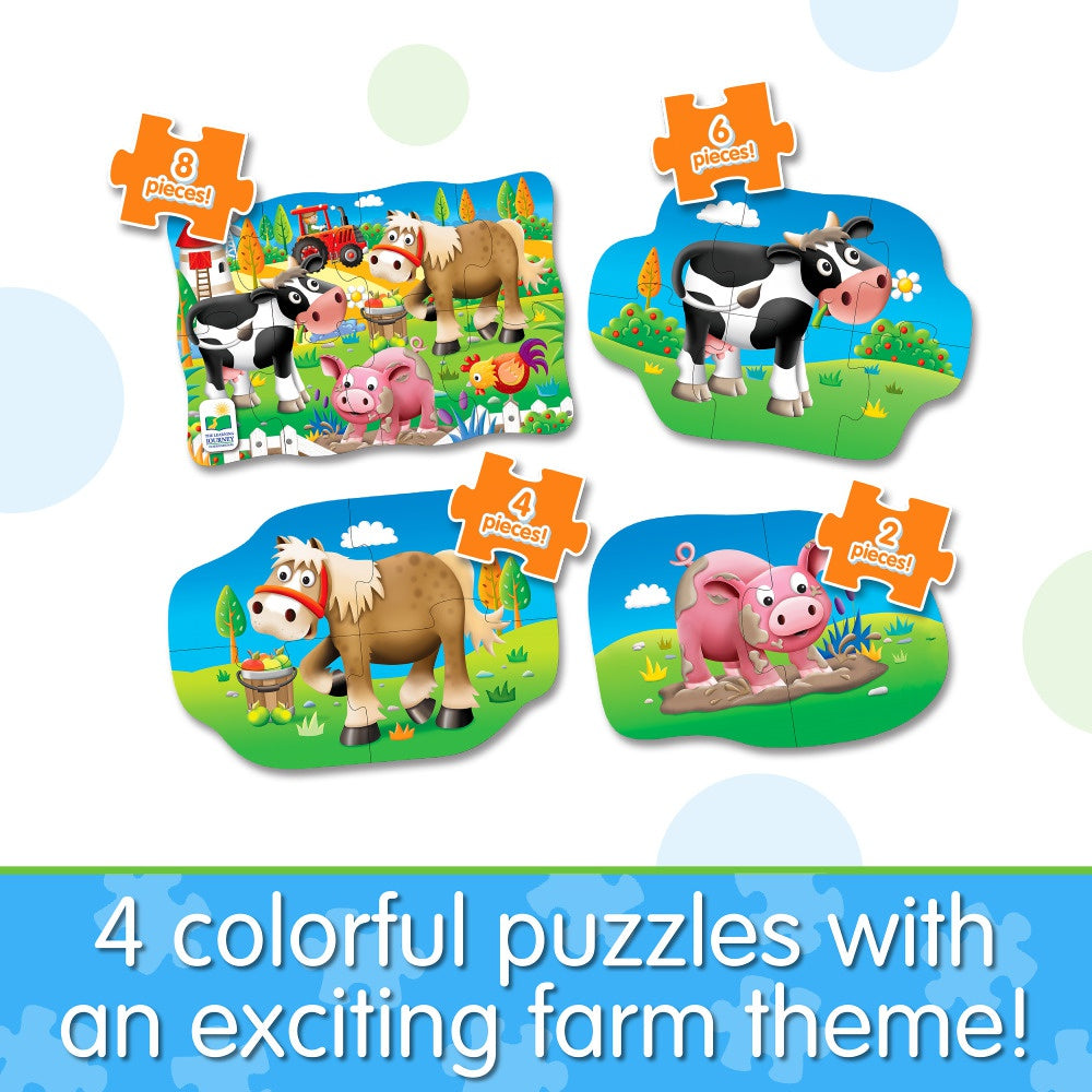 My First Puzzle Sets 4-In-A-Box Puzzles - Farm