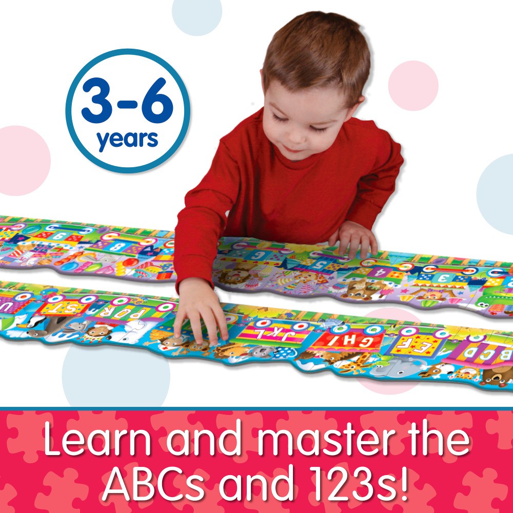 Puzzle Doubles - Giant ABC & 123 Train Floor Puzzles